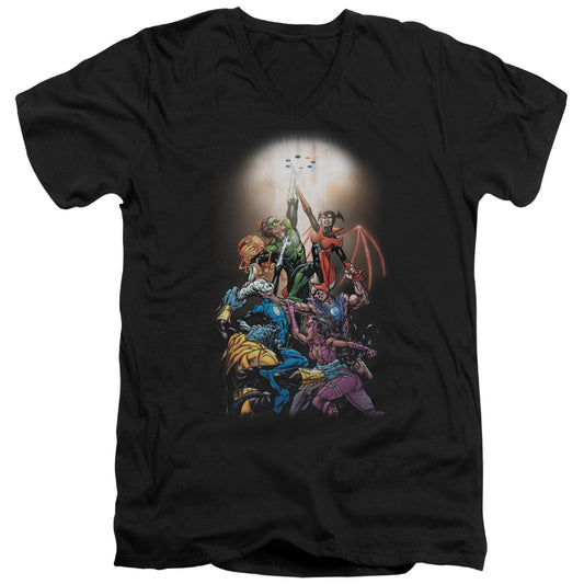 Green Lantern - Gl New Guardians #1 - Short Sleeve Adult V-neck - Black T-shirt