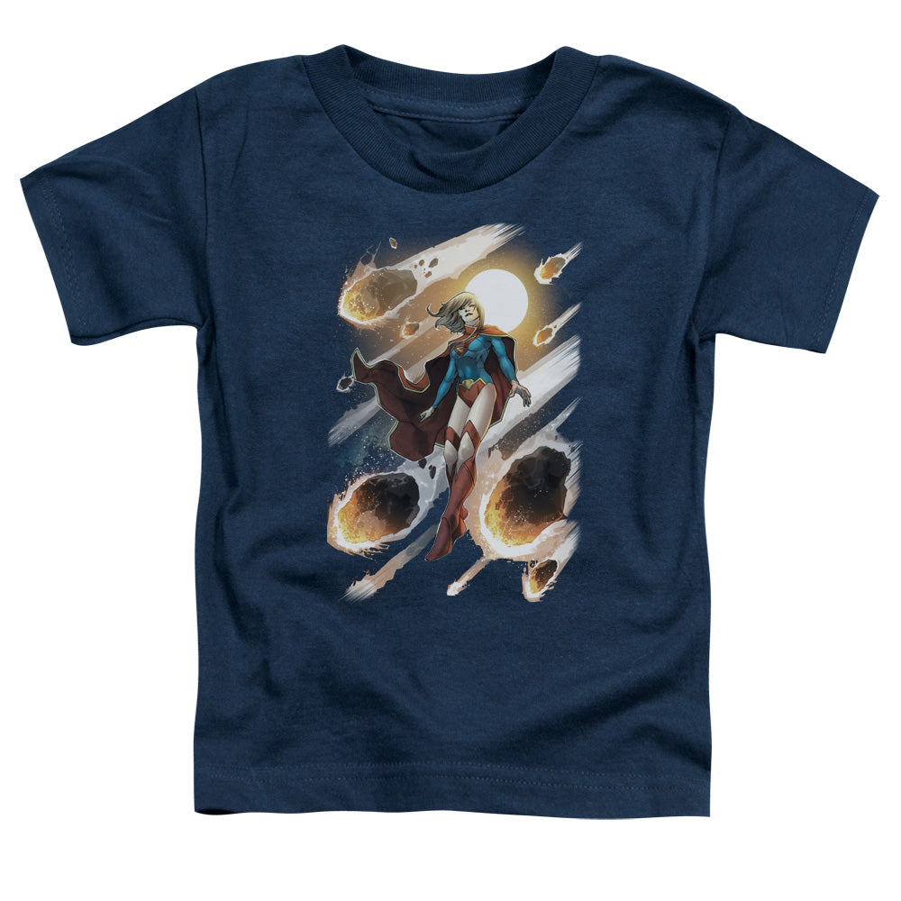 Jla - Supergirl #1 - Short Sleeve Toddler Tee - Navy T-shirt