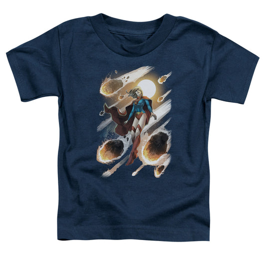 Jla - Supergirl #1 - Short Sleeve Toddler Tee - Navy T-shirt