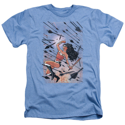 Jla - Wonder Woman #1 - Adult Heather - Light Blue