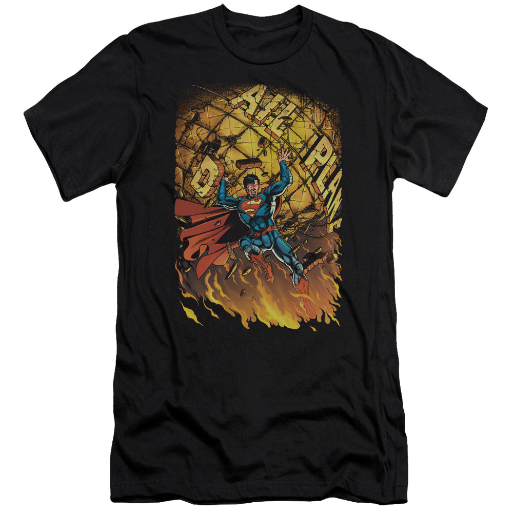 Superman - Superman #1-premuim Canvas Adult Slim Fit 30/1 - Black