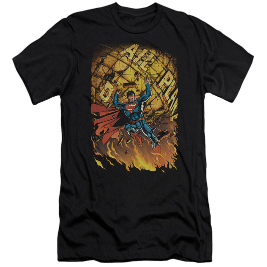 Superman - Superman #1-premuim Canvas Adult Slim Fit 30/1 - Black