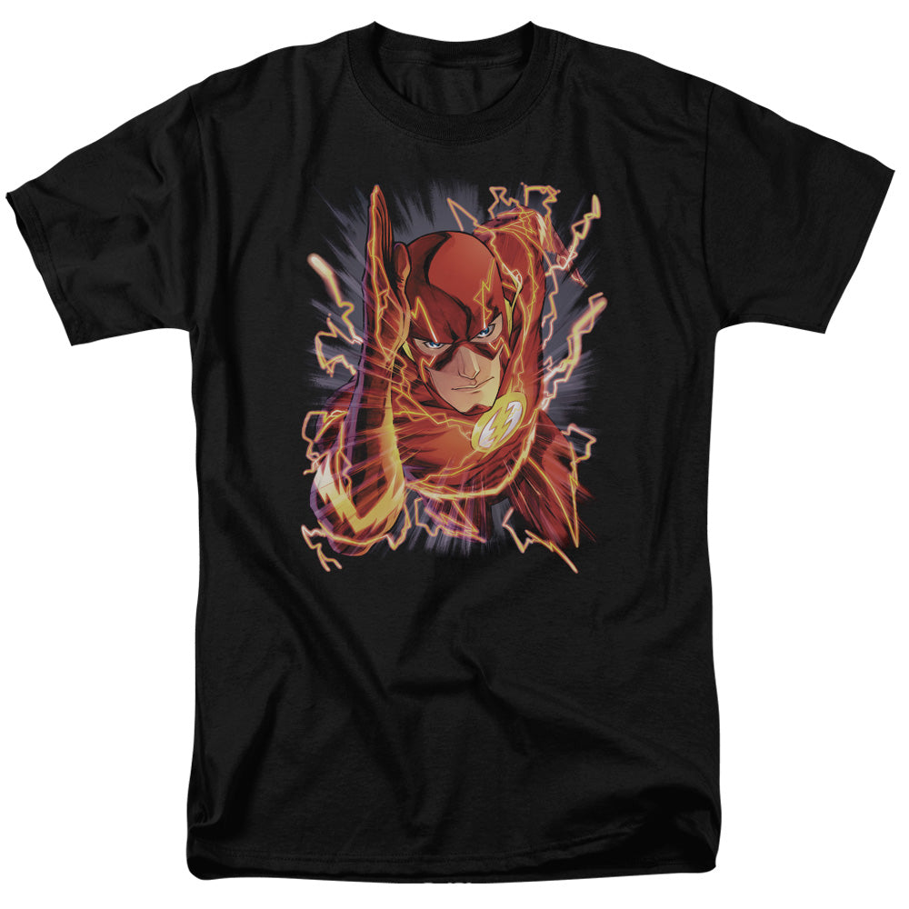 Jla - Flash #1 - Short Sleeve Adult 18/1 - Black T-shirt