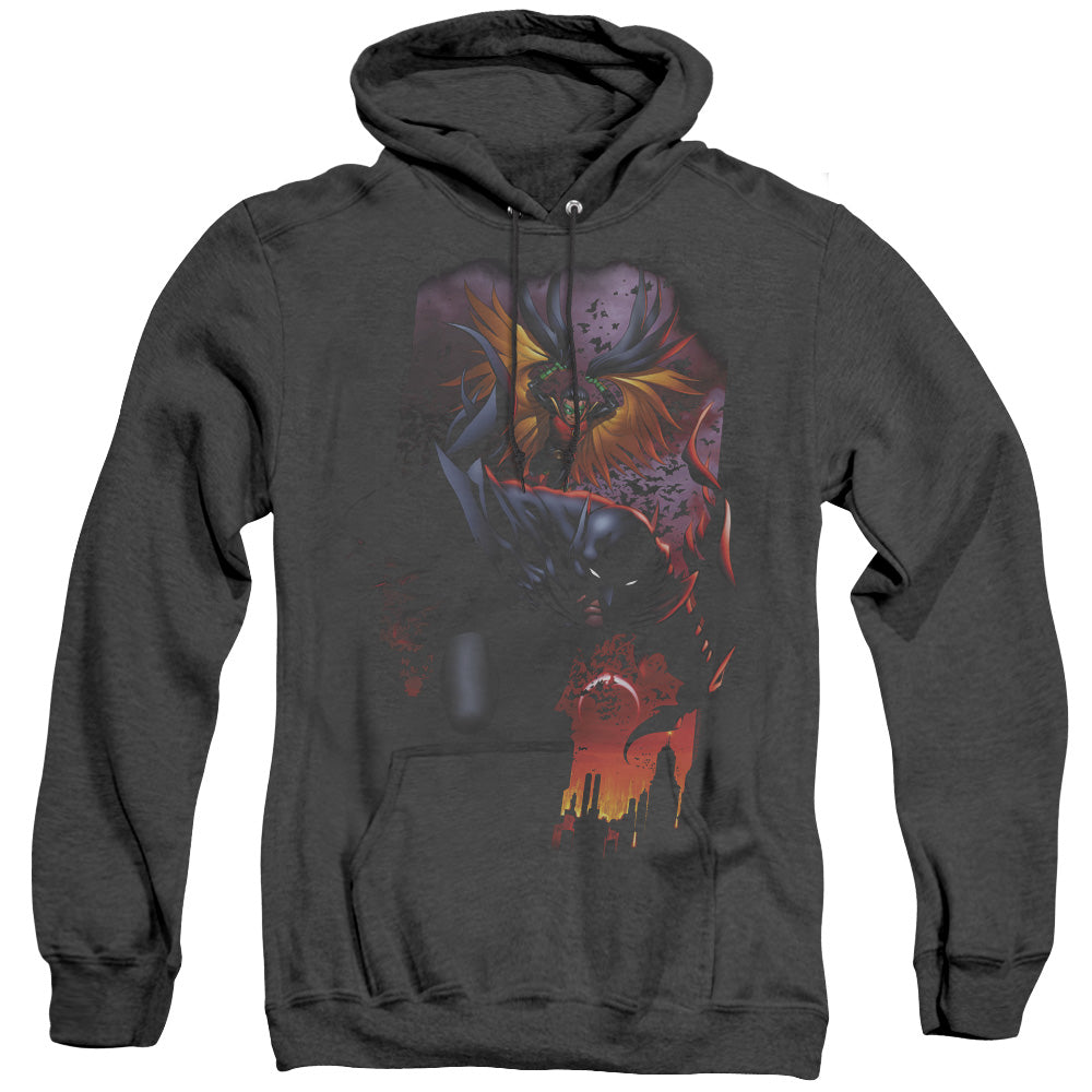 Batman - Batman & Robin #1 - Adult Heather Hoodie - Black