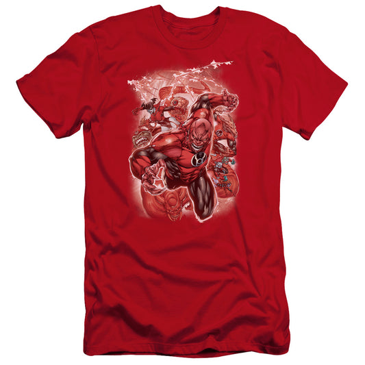 Green Lantern - Red Lanterns #1-premuim Canvas Adult Slim Fit 30/1 - Red