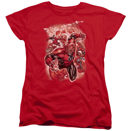 Green Lantern - Red Lanterns #1 - Short Sleeve Womens Tee - Red T-shirt