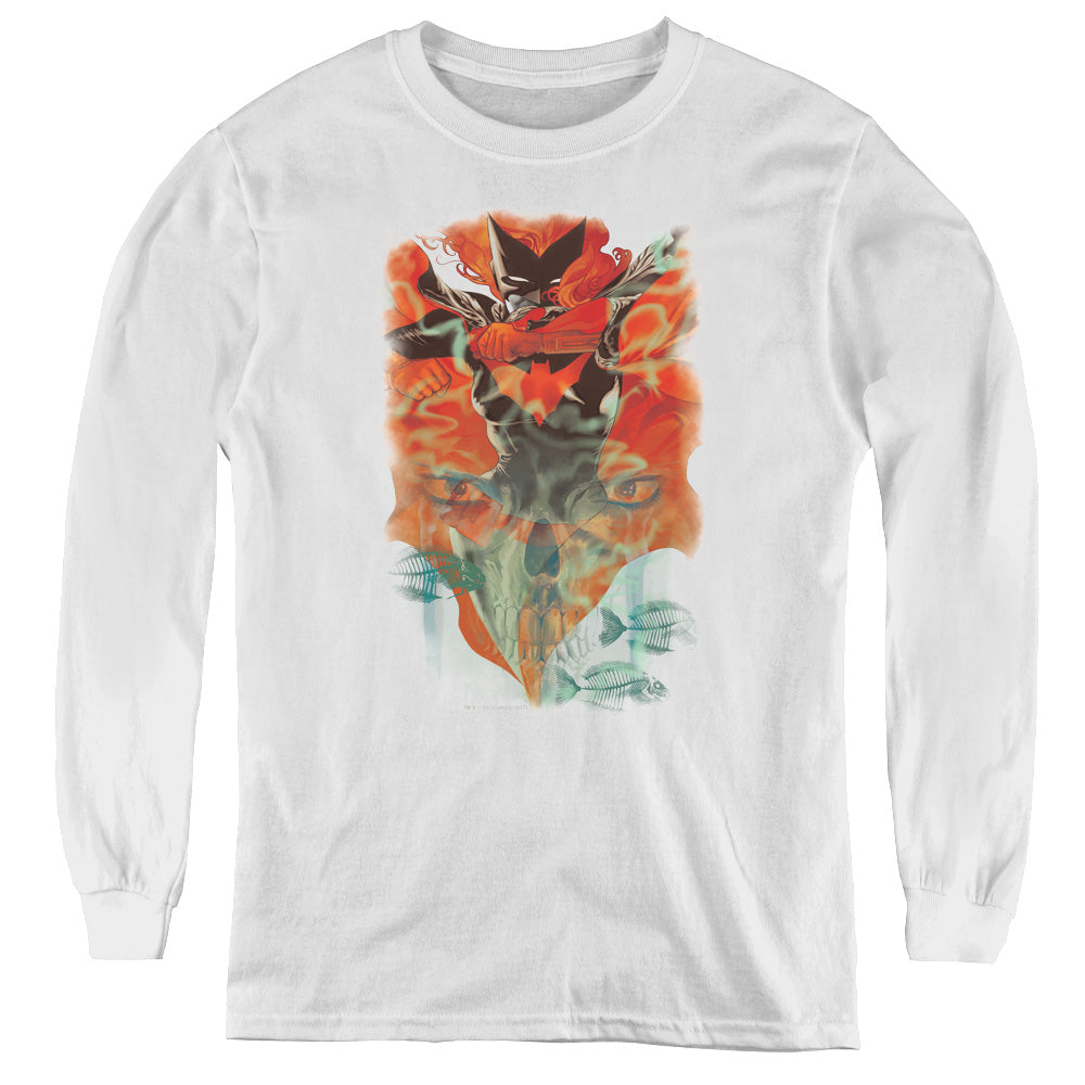 Batman - Batwoman #1 - Youth Long Sleeve Tee - White