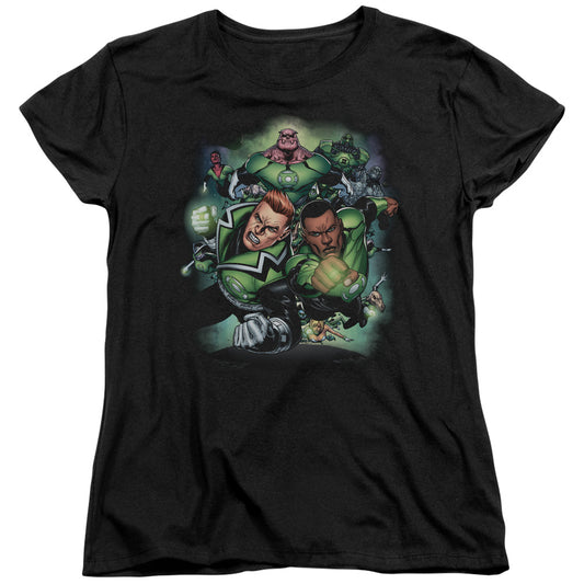 Green Lantern - Corps #1 - Short Sleeve Womens Tee - Black T-shirt