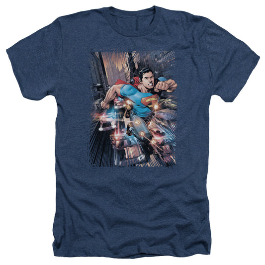 Superman - Action Comics #1 - Adult Heather - Navy