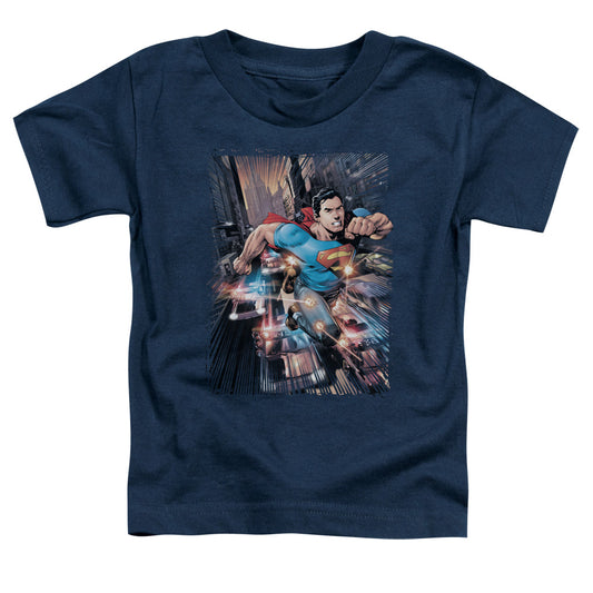Superman - Action Comics #1 - Short Sleeve Toddler Tee - Navy T-shirt