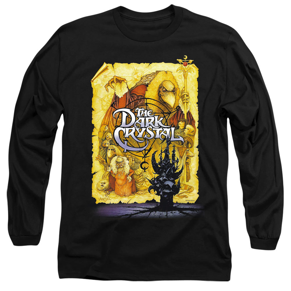 Dark Crystal - Poster - Long Sleeve Adult 18/1 - Black T-shirt