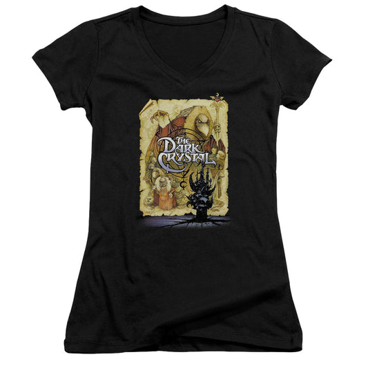 Dark Crystal - Poster - Junior V-neck - Black