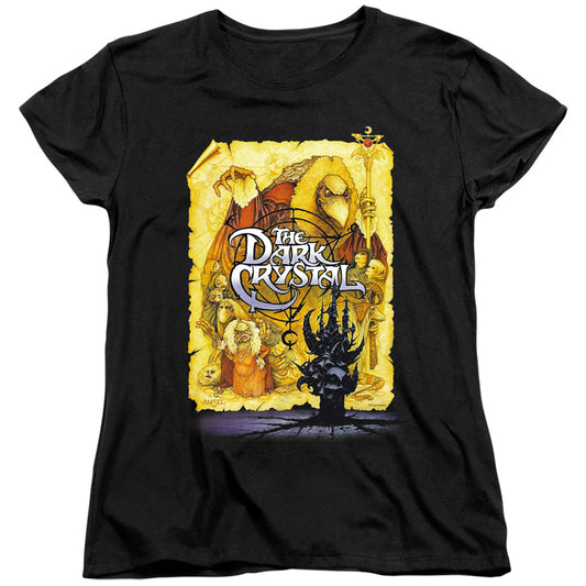 Dark Crystal - Poster - Short Sleeve Womens Tee - Black T-shirt
