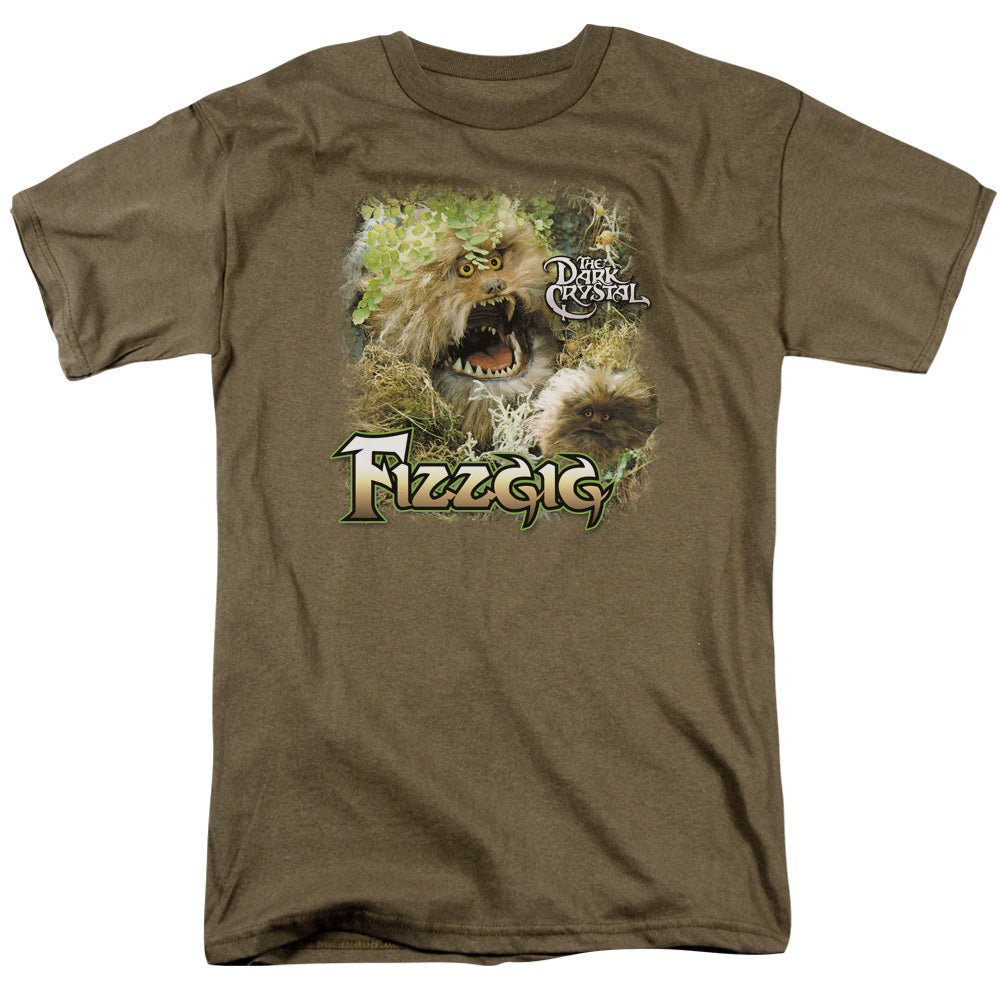 Dark Crystal - Fizzgig - Short Sleeve Adult 18/1 - Safari Green T-shirt
