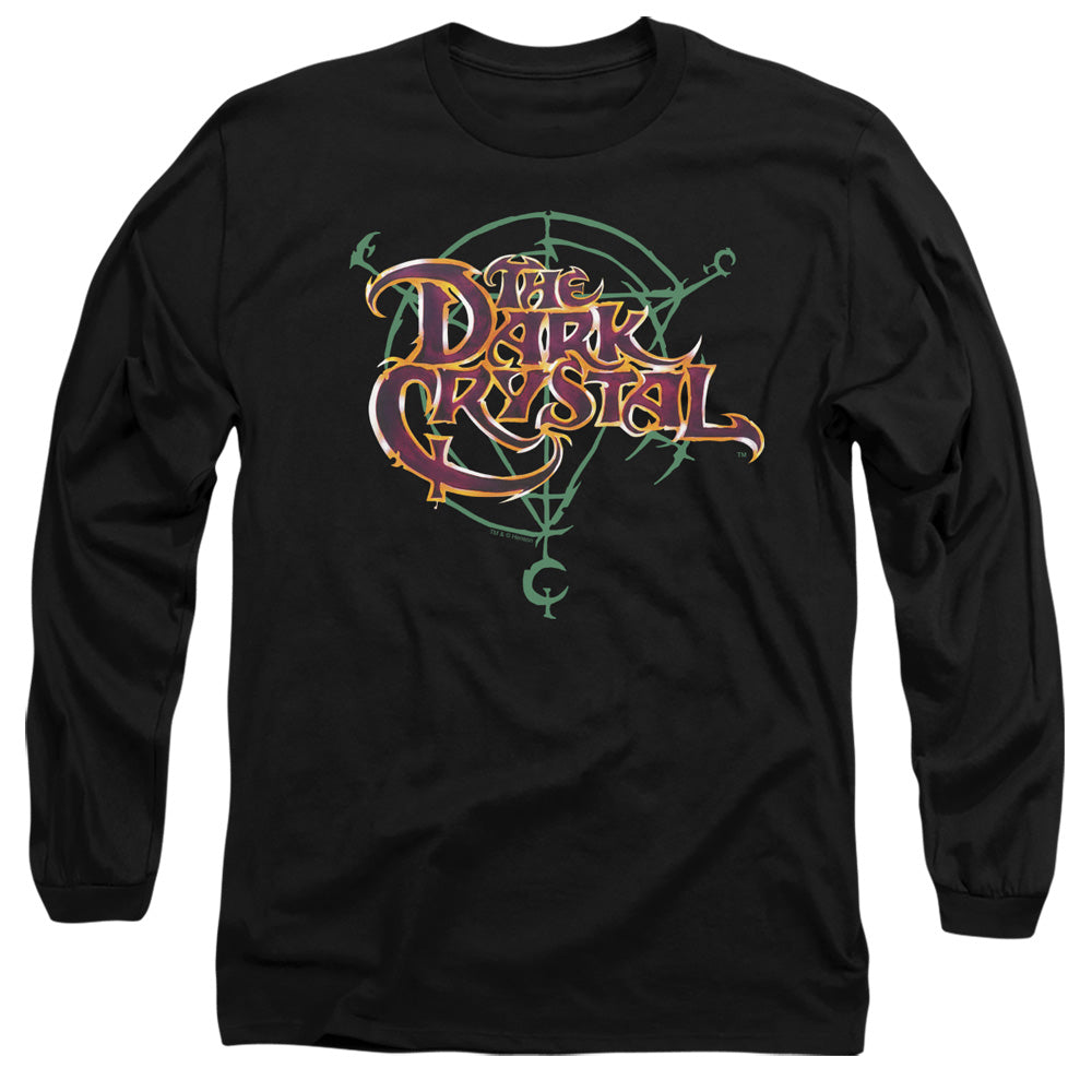 Dark Crystalong Sleeveymbol Logo - L - S Adult 18/1 - Black T-shirt
