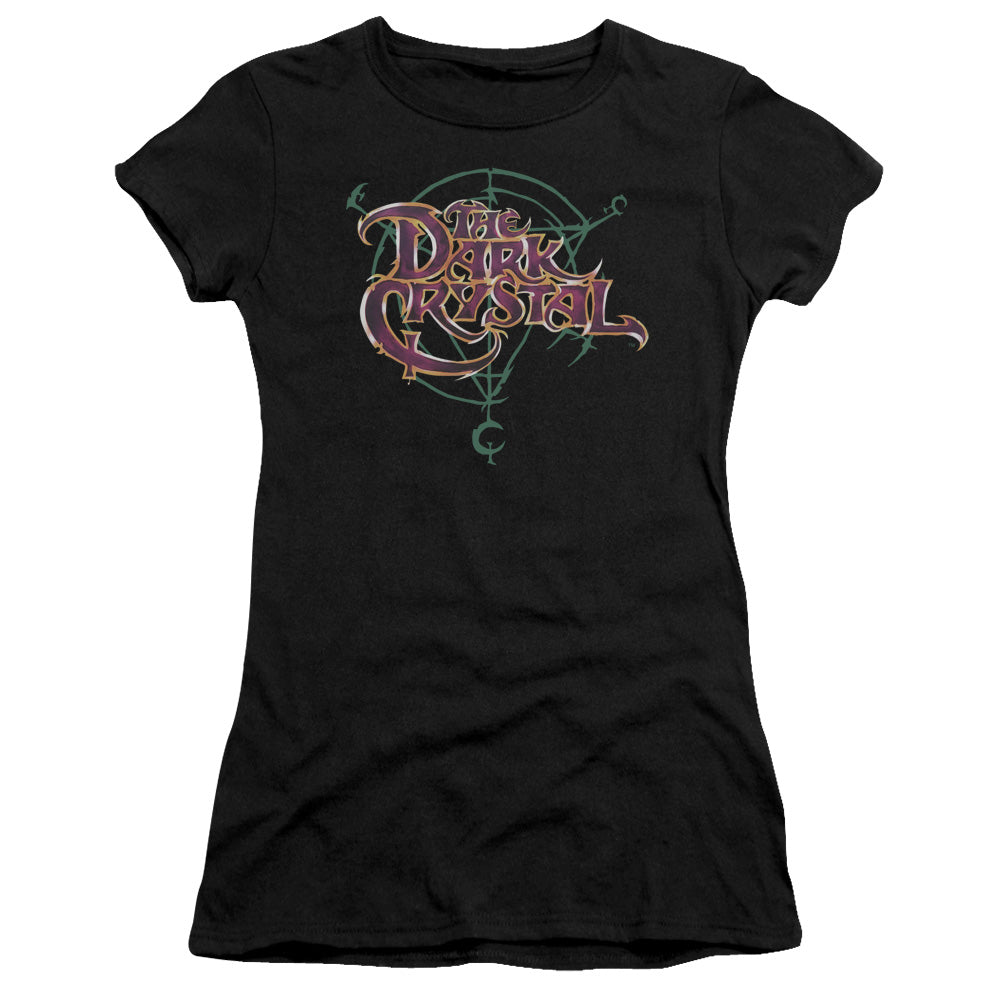 Dark Crystalong Sleeveymbol Logo - S - S Junior Sheer - Black T-shirt