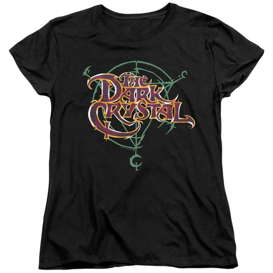 Dark Crystalong Sleeveymbol Logo - S - S Womens Tee - Black T-shirt