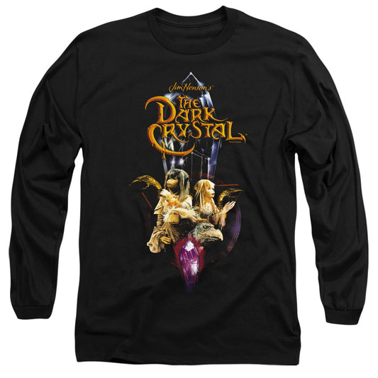 Dark Crystal - Crystal Quest - Long Sleeve Adult 18/1 - Black T-shirt