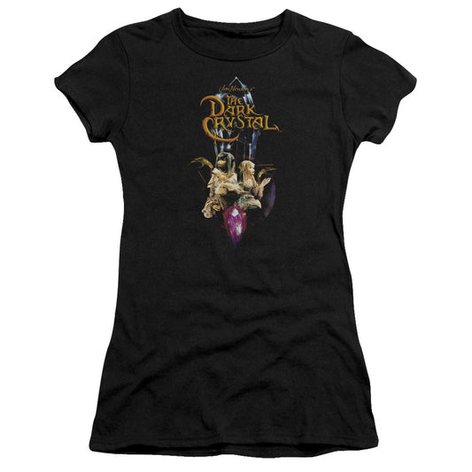Dark Crystal - Crystal Quest - Short Sleeve Junior Sheer - Black T-shirt