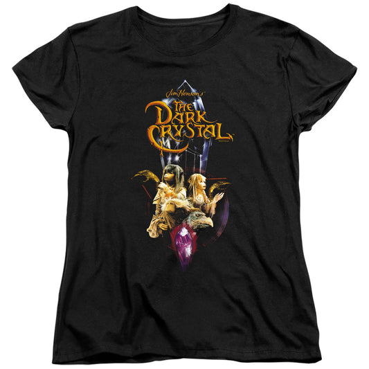 Dark Crystal - Crystal Quest - Short Sleeve Womens Tee - Black T-shirt