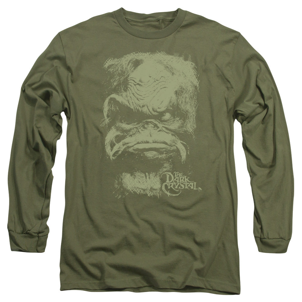Dark Crystal - Aughra - Long Sleeve Adult 18/1 - Military Green T-shirt