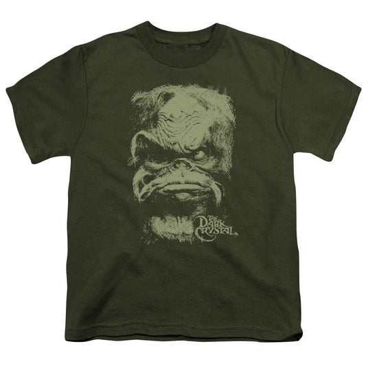 Dark Crystal - Aughra - Short Sleeve Youth 18/1 - Military Green T-shirt