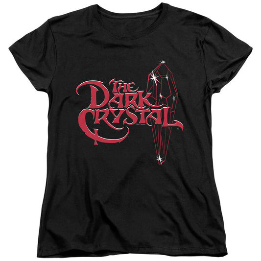 Dark Crystal - Bright Logo - Short Sleeve Womens Tee - Black T-shirt