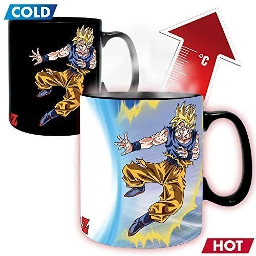 Dragon Ball Z Goku & Buu Heat Changing Mug and Coaster Set