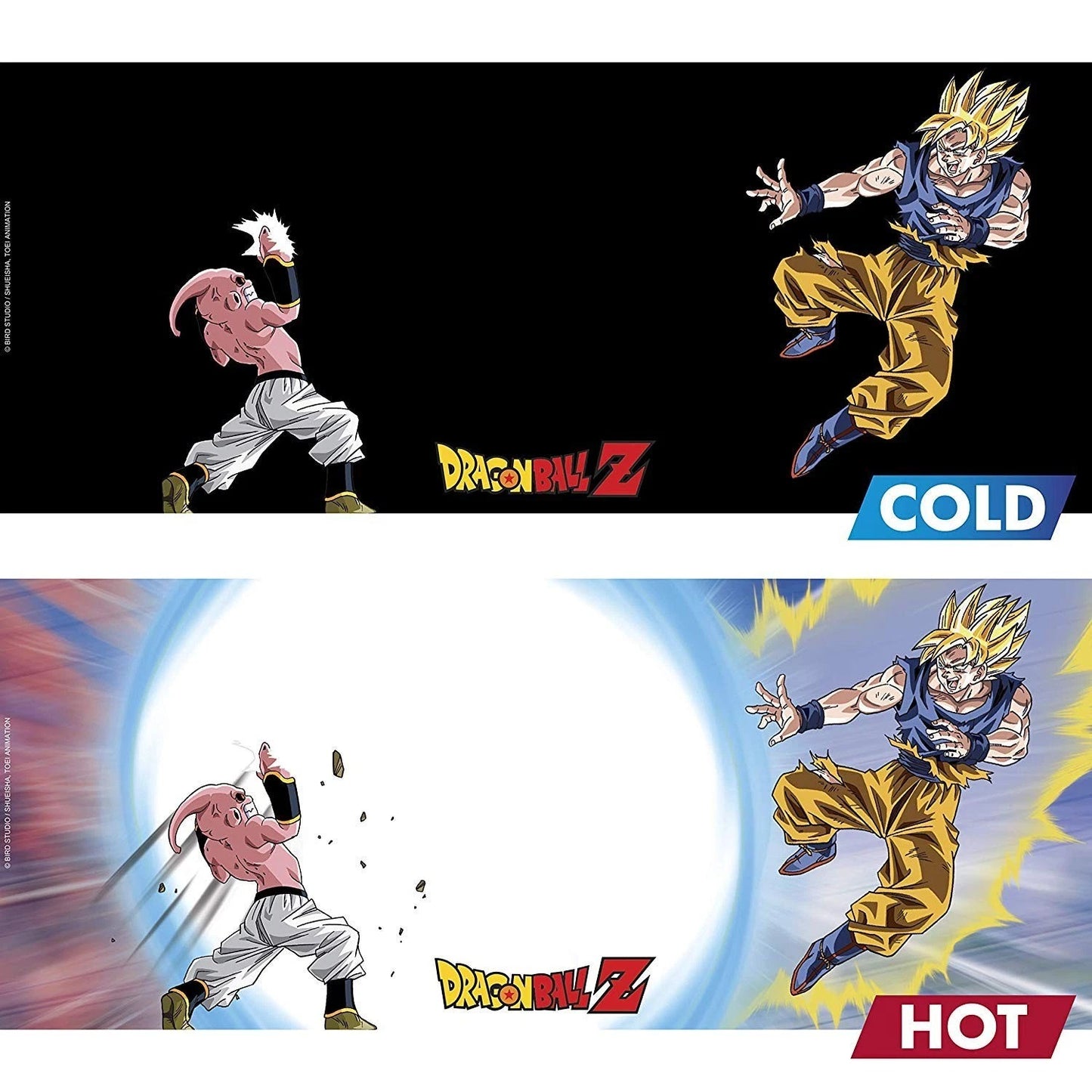 Dragon Ball Z Goku & Buu Heat Changing Mug and Coaster Set