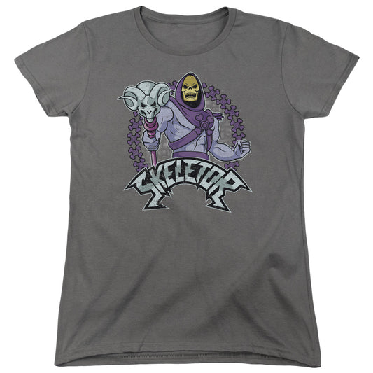 Masters Of The Universe - Skeletor - Short Sleeve Womens Tee - Charcoal T-shirt