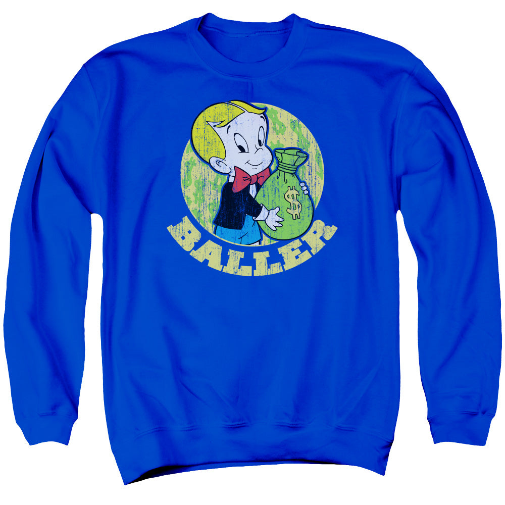 Richie Rich - Baller - Adult Crewneck Sweatshirt - Royal Blue