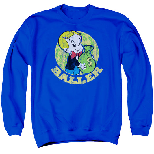 Richie Rich - Baller - Adult Crewneck Sweatshirt - Royal Blue