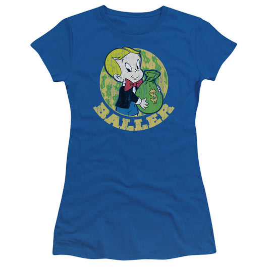 Richie Rich - Baller - Short Sleeve Junior Sheer - Royal Blue T-shirt