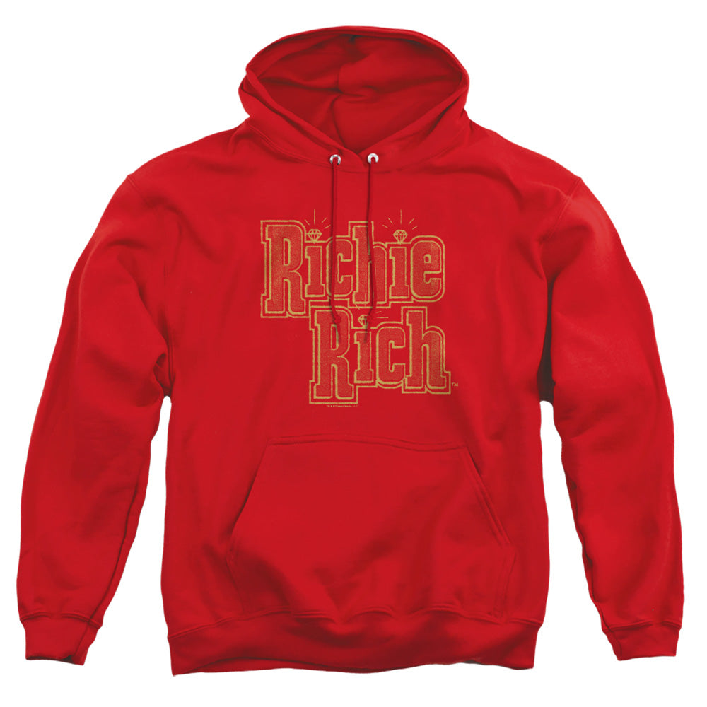 Richie Rich - Stacked - Adult Pull-over Hoodie - Red