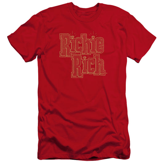 Richie Rich - Stacked-premuim Canvas Adult Slim Fit 30/1 - Red