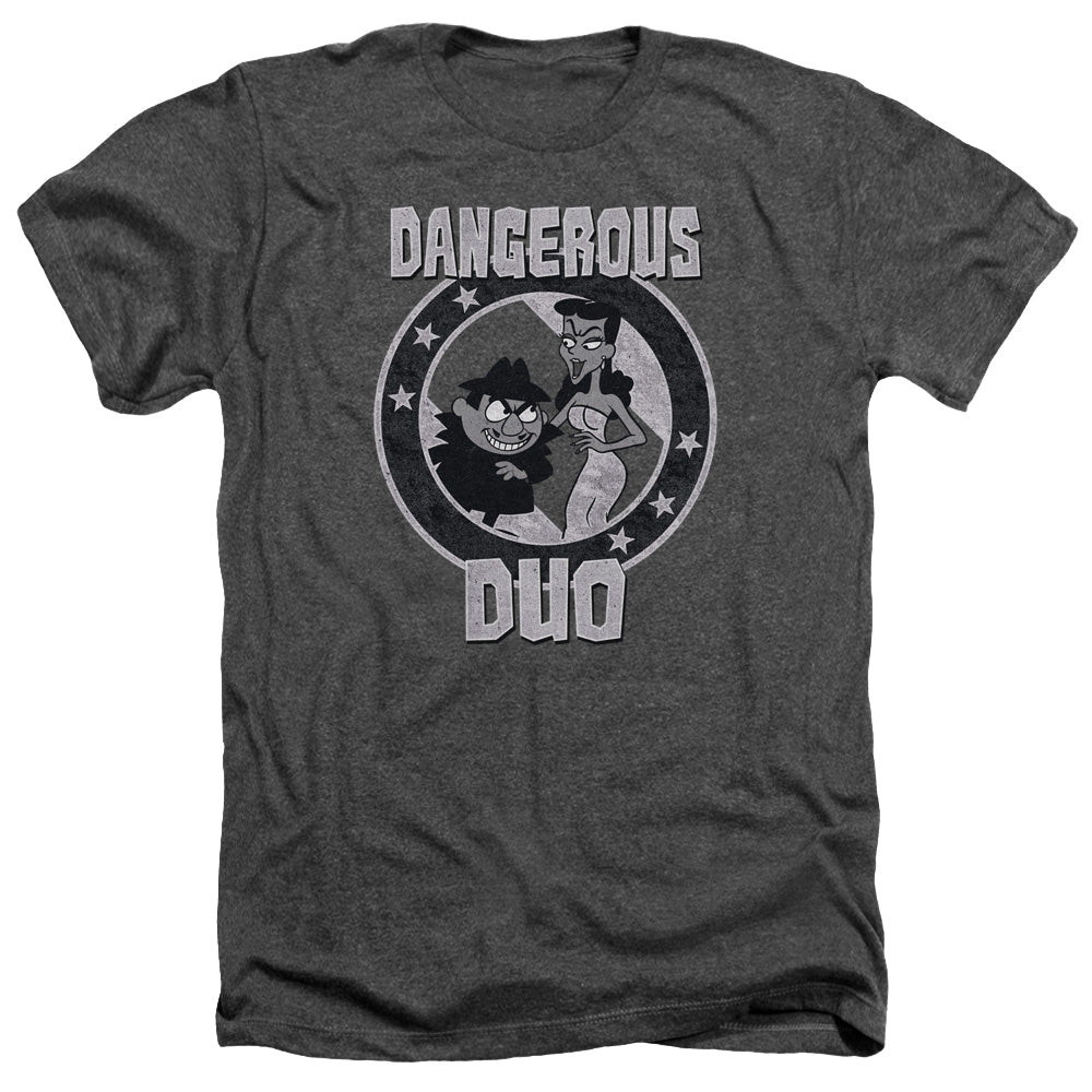 Rocky & Bullwinkle - Dangerous - Adult Heather - Charcoal