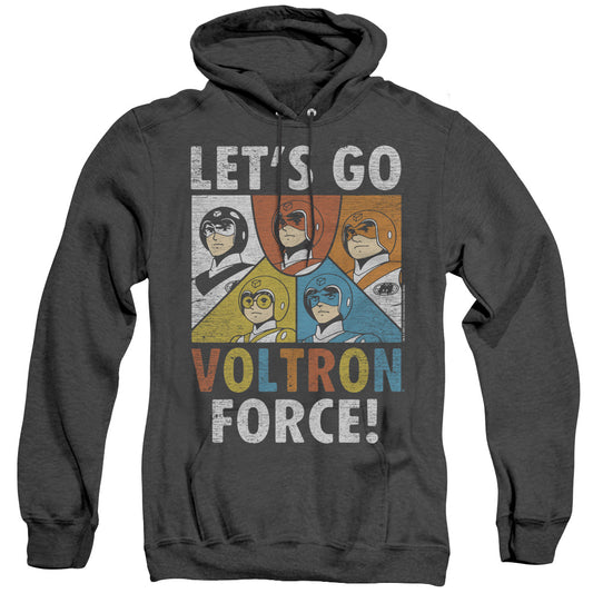 Voltron - Force - Adult Heather Hoodie - Black