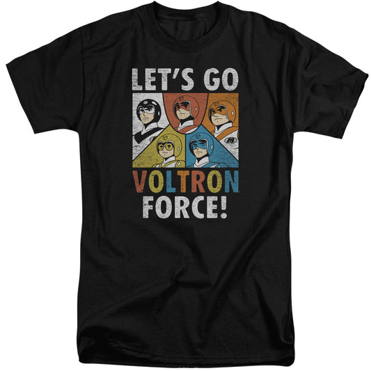 Voltron - Force - Short Sleeve Adult Tall - Black T-shirt