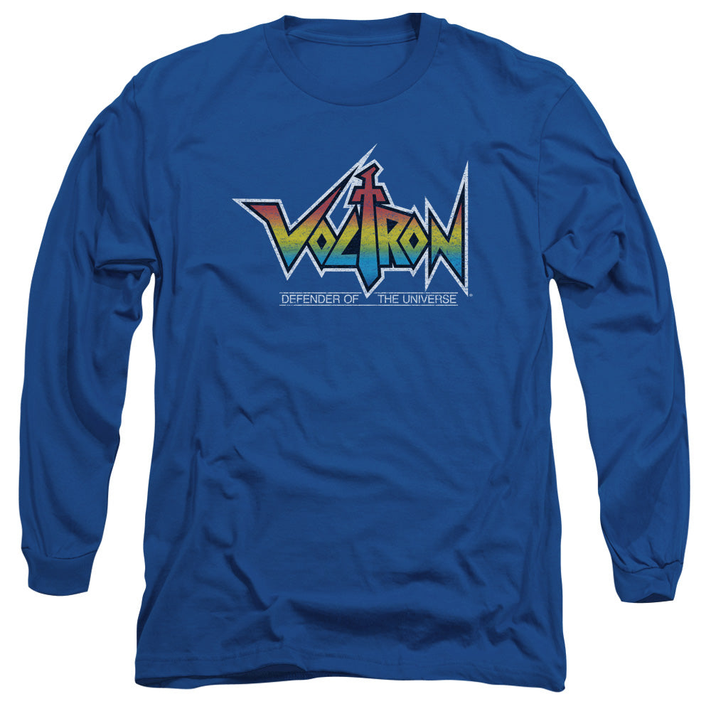 Voltron - Logo - Long Sleeve Adult 18/1 - Royal Blue T-shirt