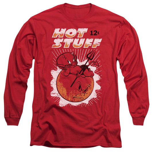 Hot Stuff - On The Sun - Long Sleeve Adult 18/1 - Red T-shirt