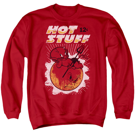 Hot Stuff - On The Sun - Adult Crewneck Sweatshirt - Red