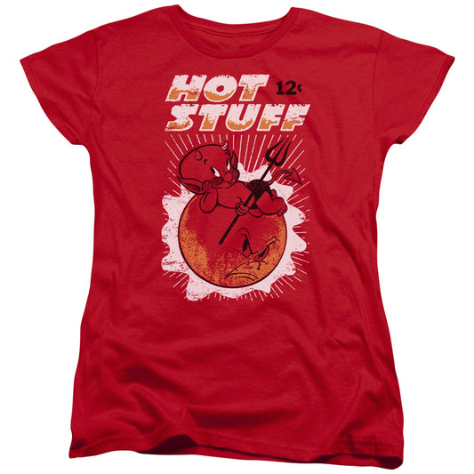 Hot Stuff - On The Sun - Short Sleeve Womens Tee - Red T-shirt