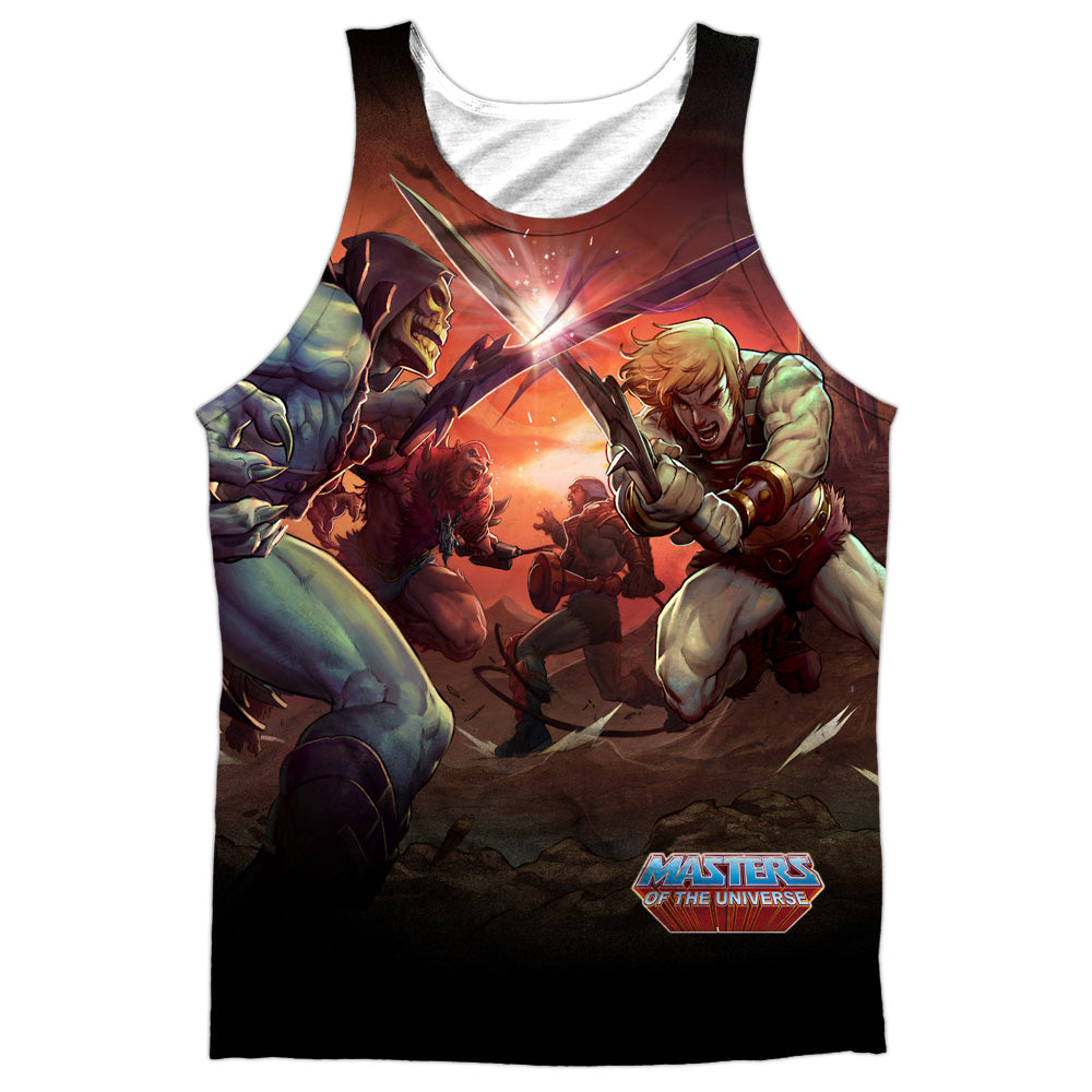 Masters Of The Universe - Battle - Adult 100% Poly Tank Top - White