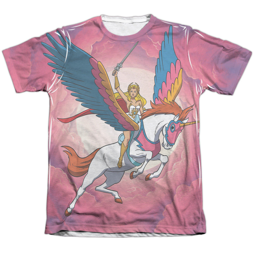 She Ra - Sky Power - Adult Poly/cotton Short Sleeve Tee - White T-shirt