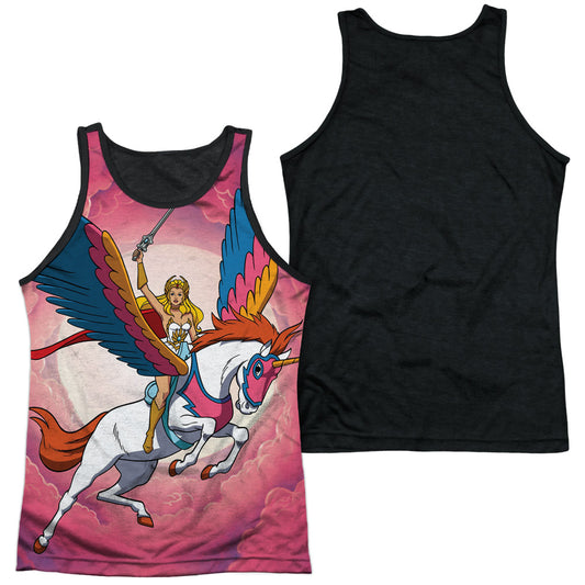 She Ra - Sky Power - Adult Poly Tank Top Black Back - White
