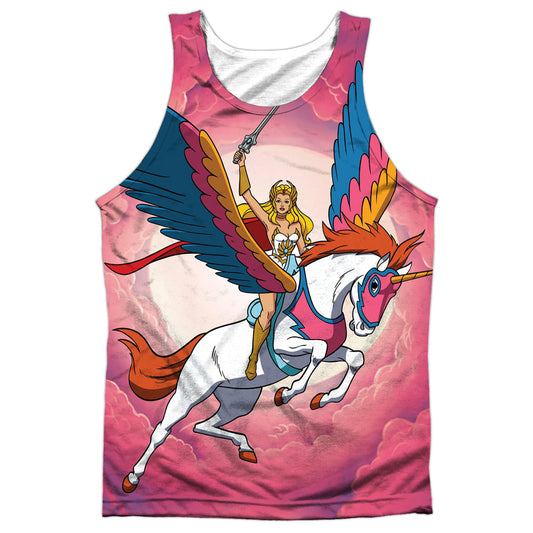 She Ra - Sky Power - Adult 100% Poly Tank Top - White