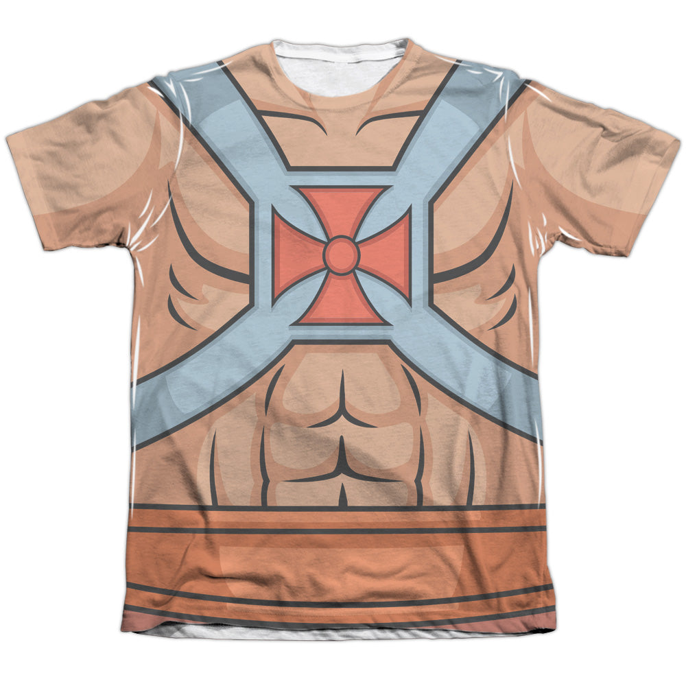 Masters Of The Universe - He Man Costumes - Adult Poly/cotton Short Sleeve Tee - White T-shirt