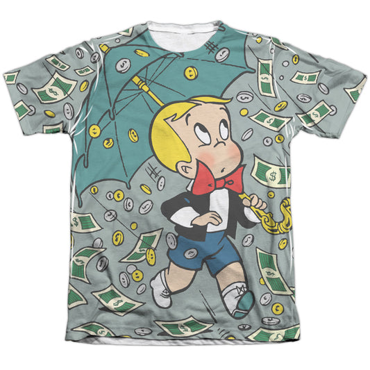 Richie Rich - Let It Rain - Adult Poly/cotton Short Sleeve Tee - White T-shirt