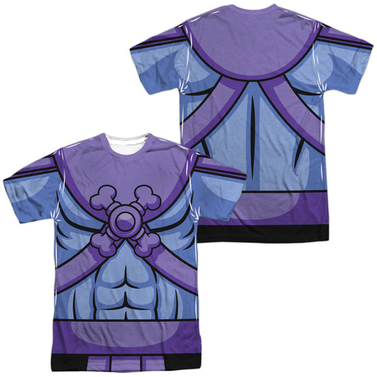 Masters Of The Universe - Skeletor Costume (Front/back Print) - Short Sleeve Adult Poly Crew - White T-shirt