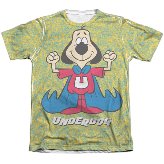 Underdog - Flexing - Adult Poly/cotton Short Sleeve Tee - White T-shirt